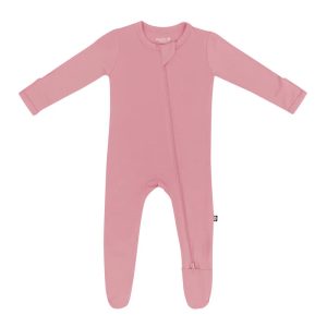 KYTE BABY ZIP FOOTIE - APPLE BLOOSOM