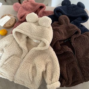 Baby Kid Girls Boys Solid Color Jackets Outwears Wholesale 25110329